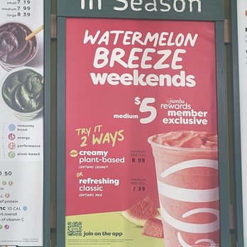Jamba - The poster that they advertise, but DOES NOT honor the coupon. - Juice Bars & Smoothies Near Me - Benicia, California Jamba - The poster that they advertise, but DOES NOT honor the coupon. - Juice Bars & Smoothies Near Me - Benicia, California