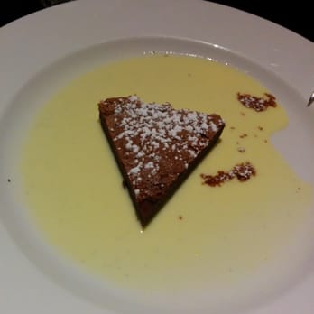 Sambucas On Church - Nutella cake with crème anglaise - Italian Near Me - Toronto, Ontario Sambucas On Church - Nutella cake with crème anglaise - Italian Near Me - Toronto, Ontario