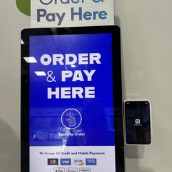 When it gets busy, you can order at kiosk