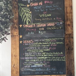 The menu The menu