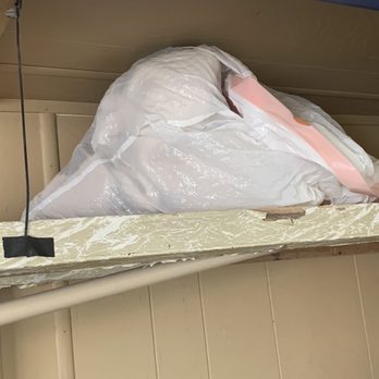 Delight's Hot Springs - trash bag in the closet, being held up by some weird tape and string - Resorts Near Me - Tecopa, California Delight's Hot Springs - trash bag in the closet, being held up by some weird tape and string - Resorts Near Me - Tecopa, California