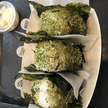 Gam Tu Bop - Rice rolls: chicken curry, salmon and beef bulgogi!! - Asian Fusion Near Me - Glendale, California