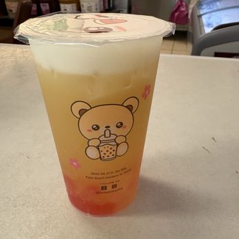 Boba Baby - Lychee Green Tea and rainbow popping boba small - Bubble Tea Near Me - Palm Beach Gardens, Florida Boba Baby - Lychee Green Tea and rainbow popping boba small - Bubble Tea Near Me - Palm Beach Gardens, Florida