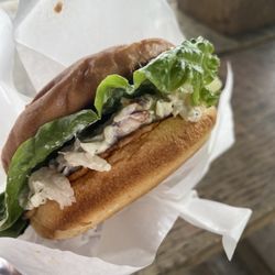 The Crab Shop - Crabmeat sandwich. Delish.