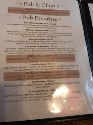 Menu photo 8 McCleary's Public House Marietta, PA Menu photo 8 McCleary's Public House Marietta, PA