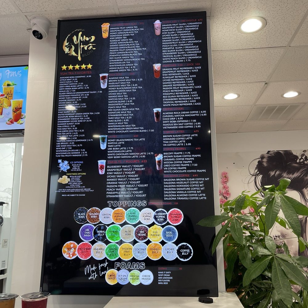Yum Tra - Menu - Bubble Tea Near Me - Biloxi, Mississippi Yum Tra - Menu - Bubble Tea Near Me - Biloxi, Mississippi