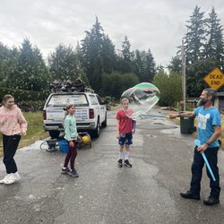 Bubble Truck Window Cleaning
