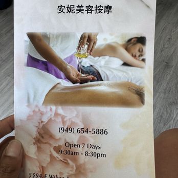 Annie's Spa & Massage - Price list - Skin Care Near Me - Irvine, California Annie's Spa & Massage - Price list - Skin Care Near Me - Irvine, California