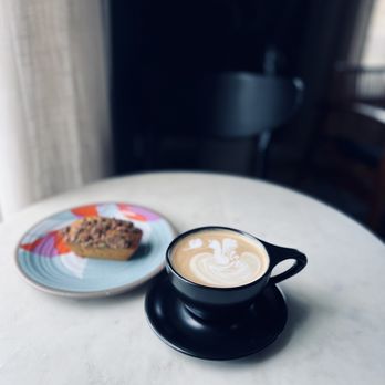 Staycation - Latte & pumpkin bread - Coffee & Tea Near Me - Richardson, Texas Staycation - Latte & pumpkin bread - Coffee & Tea Near Me - Richardson, Texas