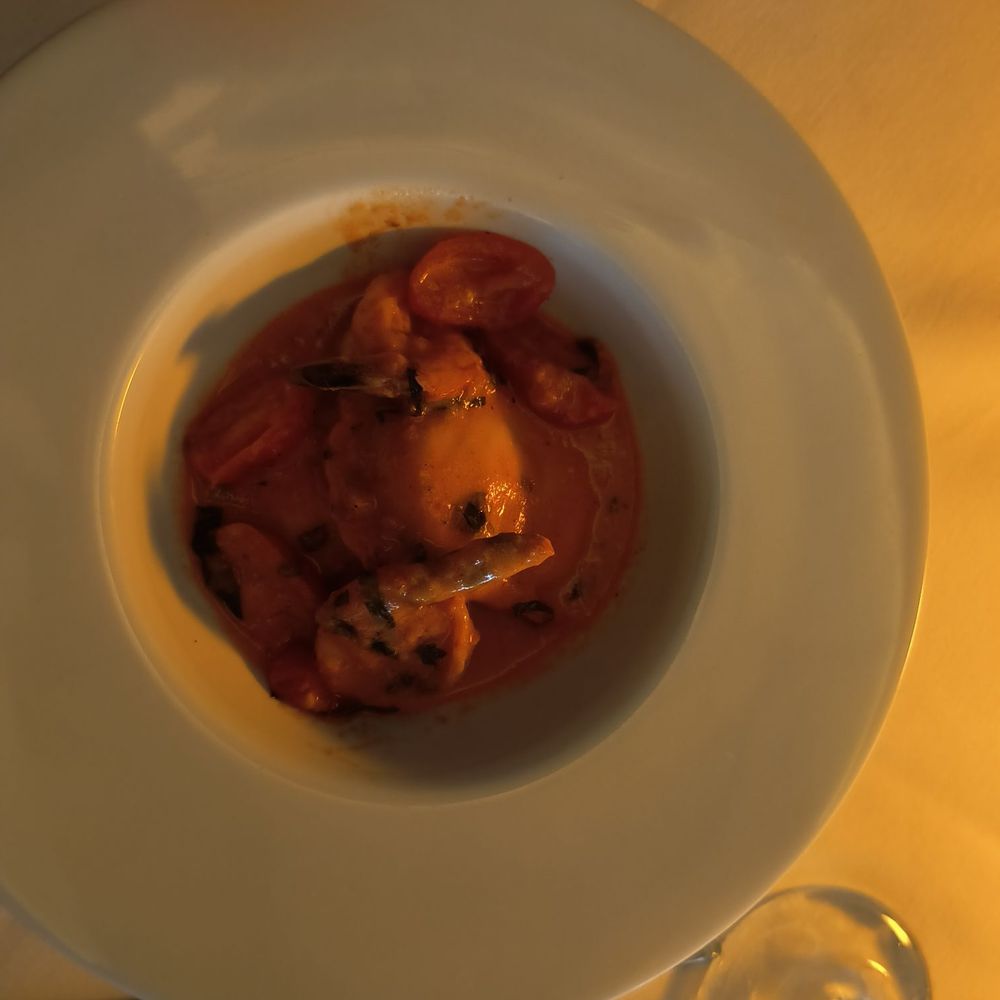 Lobster ravioli.