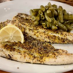 Cracker Barrel - Lemon Pepper Grilled Rainbow Trout with Green Beans