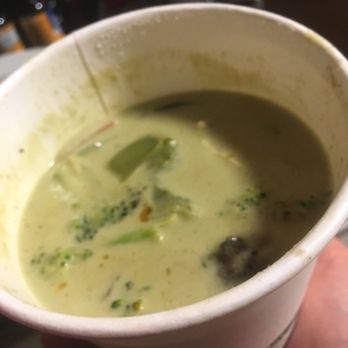 Kati Vegan Thai - Green curry with lots of green bell pepper, $15 for 2 cups if that. Super pricey and small portions. - Thai Near Me - Seattle, Washington