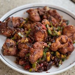 N.E. Chinese Restaurant - Bone-in Chicken W/ Sichaun Pepper @ColumbusFoodDude