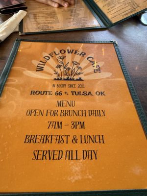 Menu photo 1 Wildflower Café Tulsa, OK Menu photo 1 Wildflower Café Tulsa, OK
