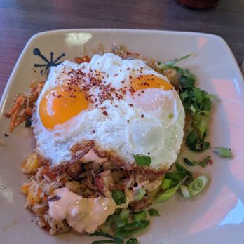 Snooze, an A.M. Eatery - Pork belly fried rice - Breakfast & Brunch Near Me - Orange, California Snooze, an A.M. Eatery - Pork belly fried rice - Breakfast & Brunch Near Me - Orange, California