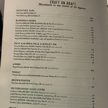 Moku Kitchen - Cocktail Bars Near Me - Honolulu, Hawaii