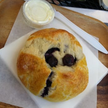 Bricks & Scones - Blueberry scone with clotted cheese - Coffee & Tea Near Me - Los Angeles, California