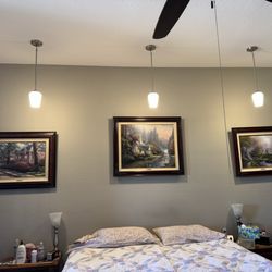Lets Fix It - Full pendant lights new wiring switch and junction box installed