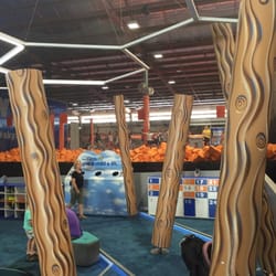 Sky Zone Indoor Trampoline Park - Foam pit - be careful this eats adults