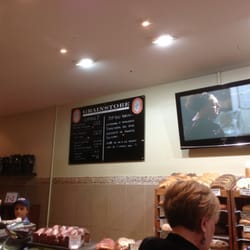 The Grain Store Bakehouse - Menu and a TV, nice fitout for a bakery