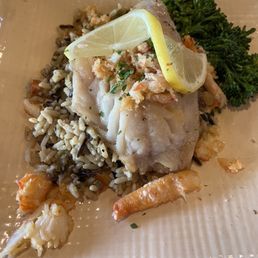 Rockfish with crab special Rockfish with crab special