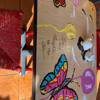 Momo's Cafe - a butterfly on a wooden table - Cafes Near Me - Hampton, Virginia Momo's Cafe - a butterfly on a wooden table - Cafes Near Me - Hampton, Virginia