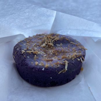 7 Leaves Cafe - Ube mochi cake - Bubble Tea Near Me - Campbell, California