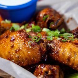 Pillbox Tavern - Kung Pao Chicken Wings (one of 14 different sauces/rubs)