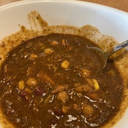 $7 bowl of turkey chili- decent. Portion was small