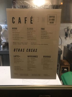 Menu photo 1 Toma Café Madrid, M Menu photo 1 Toma Café Madrid, M