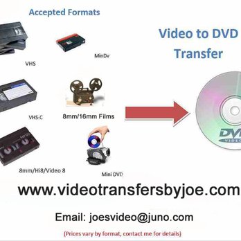 Video Transfers By Joe - Photography Stores & Services Near Me Video Transfers By Joe - Photography Stores & Services Near Me