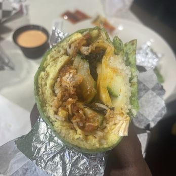 Brunch and Brew Cafe - Wake up burrito on spinach wrap - Breakfast & Brunch Near Me - Murfreesboro, Tennessee