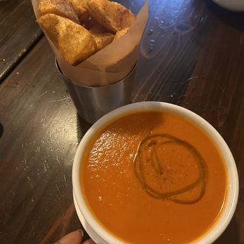The Spoon Trade - Tomato Soup & Crunchy Potatoes - New American Near Me - Grover Beach, California The Spoon Trade - Tomato Soup & Crunchy Potatoes - New American Near Me - Grover Beach, California