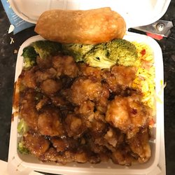 Kenny's Sub Shop - The General Tso's chicken combo; comes with an egg roll, broccoli, and pork fried rice.   It's like having two meals if you eat it all.