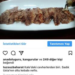 Sadık Usta Oltu Kebapçısı - Daha detaylı bilgi için instagram adresimiz instagram:   tuzsuzbaharat