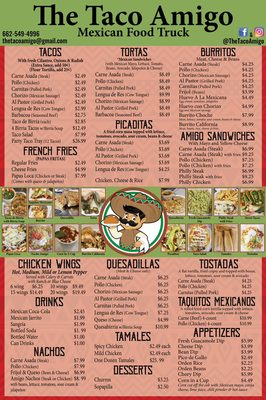 Menu photo 2 The Taco Amigo Columbus, MS Menu photo 2 The Taco Amigo Columbus, MS