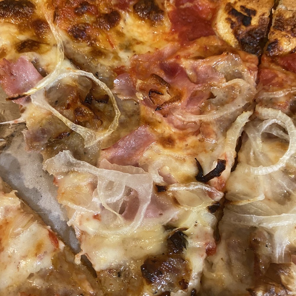 Ham, sausage and onion Ham, sausage and onion