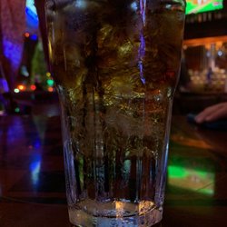 Keypers Piano Bar - This is what a half glass of Rum looks like. They pour em strong!