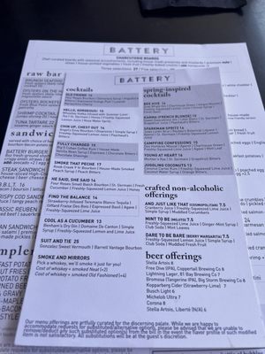 Menu photo 5 The Battery Tampa Bay, FL