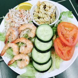 Tropical Delights - Shrimp & Crab Salad, delish!