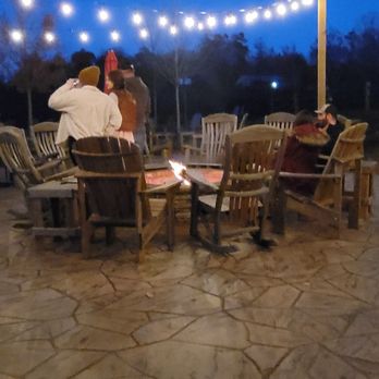 Cavender Creek Vineyards - Cozy outdoor fireplace seating - Wineries Near Me - Dahlonega, Georgia Cavender Creek Vineyards - Cozy outdoor fireplace seating - Wineries Near Me - Dahlonega, Georgia