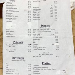 A & A Restaurant - Menu 2