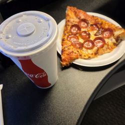 Costco - Pepperoni pizza and a coke