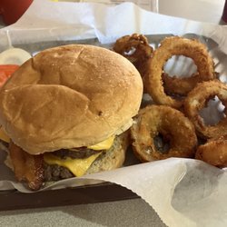 Tara's Cafe & Malt Shop - Double bacon cheeseburger