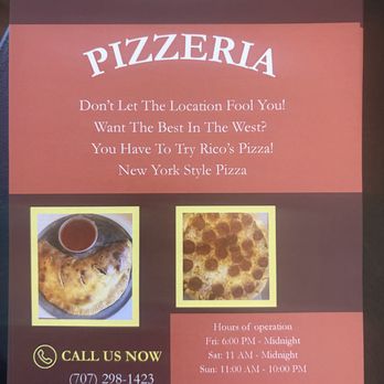 Rico’s Pizza - Get to know us - Pizza Near Me - Fairfield, California Rico’s Pizza - Get to know us - Pizza Near Me - Fairfield, California