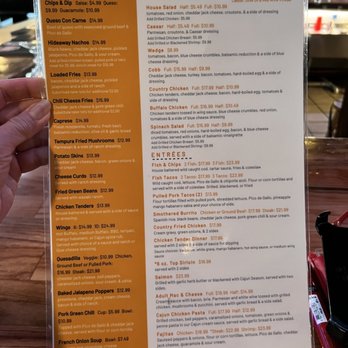 Hideaway Bar & Grill - Menu June 2023 - Bars Near Me - Castle Rock, Colorado