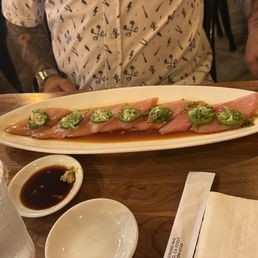 Jalapeño yellowtail sashimi