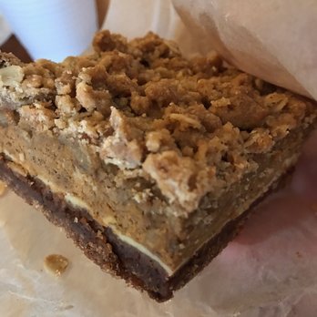 Fritz's Restaurant - Pumpkin Cheesecake Bar - DELICIOUS, not too sweet, massive portion! - American Near Me - New Brunswick, New Jersey Fritz's Restaurant - Pumpkin Cheesecake Bar - DELICIOUS, not too sweet, massive portion! - American Near Me - New Brunswick, New Jersey