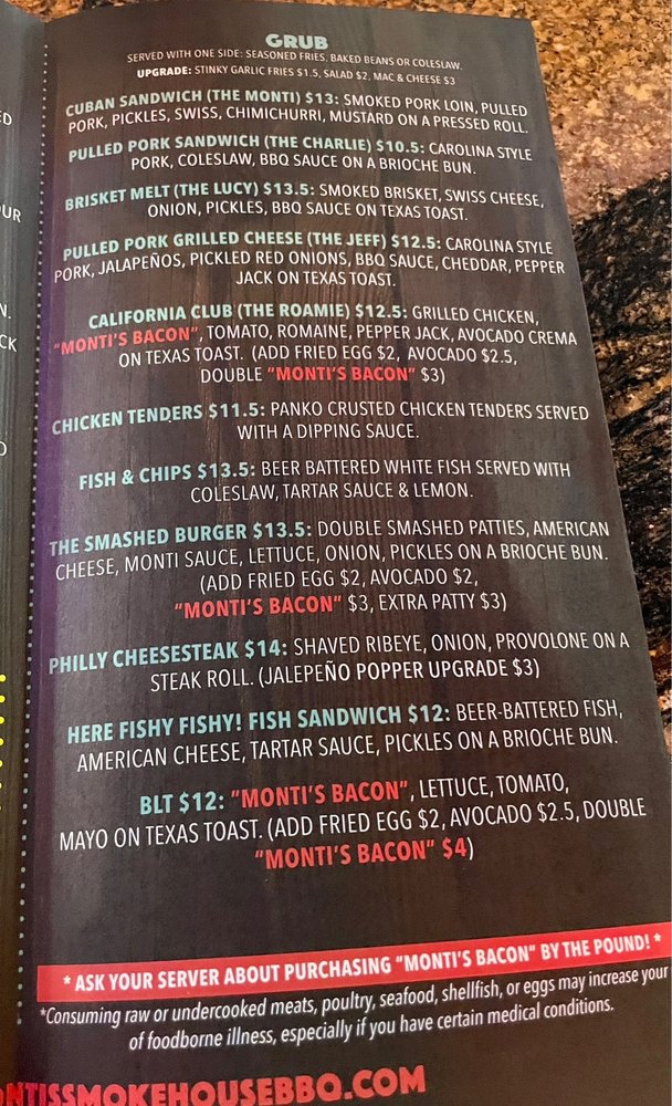 Monti’s Smokehouse BBQ - Photo 3