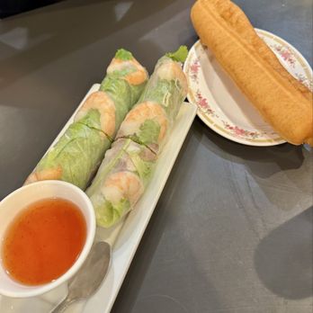 Pho Hong Phat - Spring Roll (pork and shrimp) and Chinese Donut - Vietnamese Near Me - Long Beach, California Pho Hong Phat - Spring Roll (pork and shrimp) and Chinese Donut - Vietnamese Near Me - Long Beach, California
